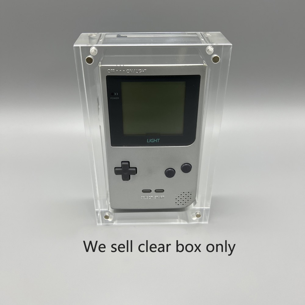 Game Boy Cartridge Holder - 透明な磁気アクリルボックス,ゲームコンソールのカバーシェル,ディスプレイスタンド,ゲームアクセサリー,ライト,gbl,ストレージ