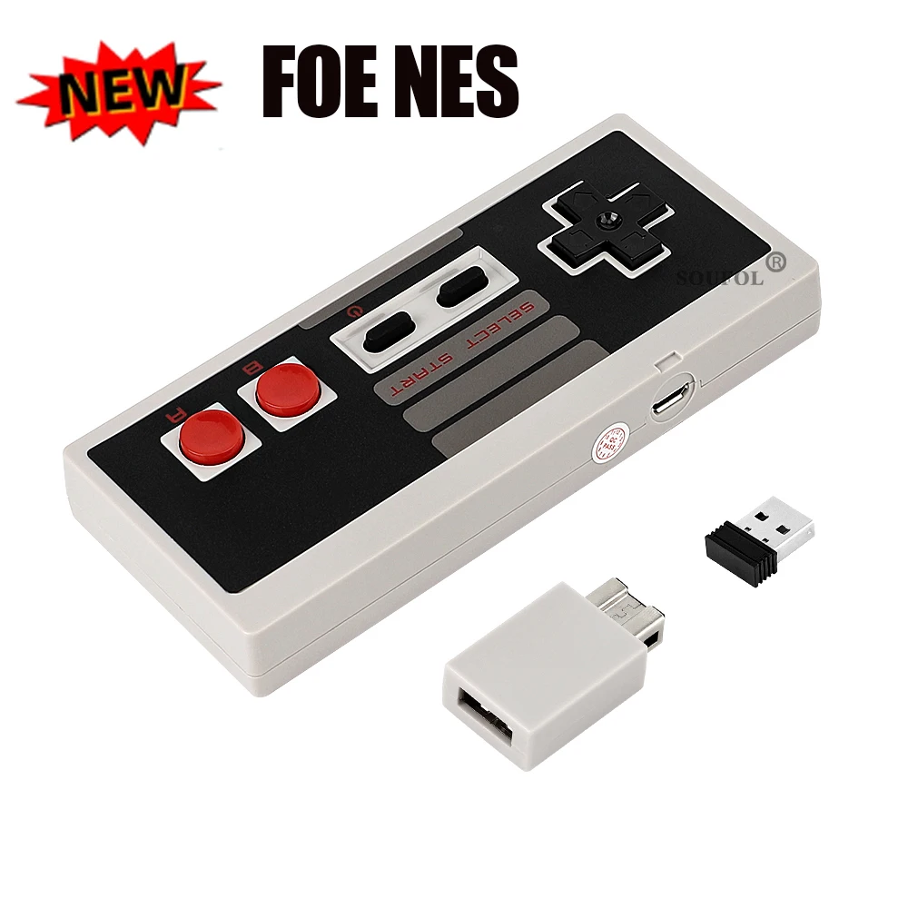 Nes Controller Usb - 2.4 GHz ワイヤレス USB コントローラゲームパッドクラシックワイヤレスレシーバーミニ NES
