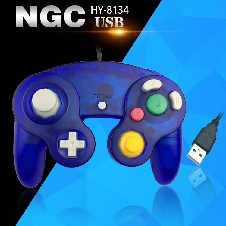 Nes Controller Usb - レトロゲームゲームキューブコントローラ用 USB 有線ハンドヘルドジョイスティック任天堂 NGC GC コントロール用