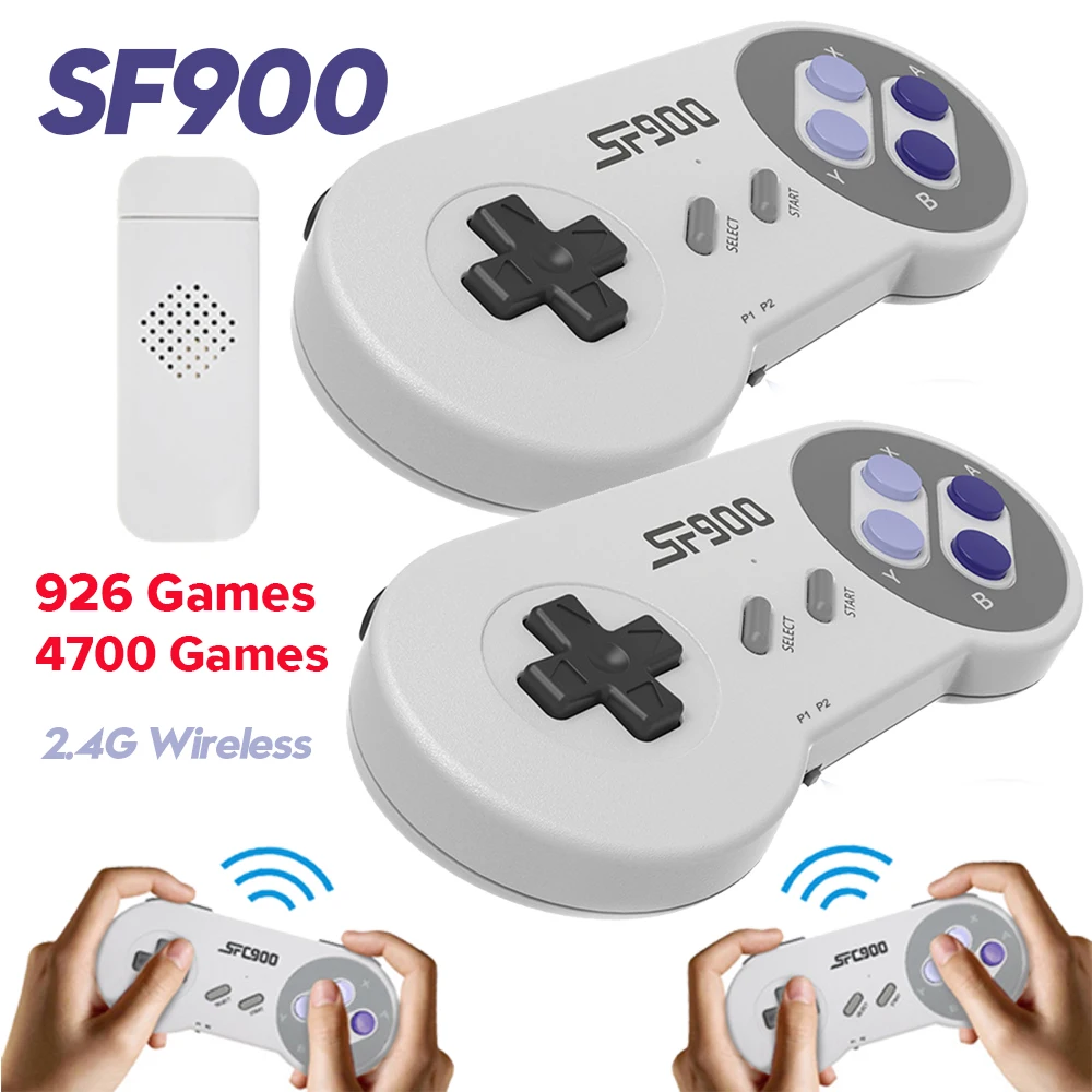 Retro Gaming Mister - SF900 レトロビデオゲームコンソール HD ゲームスティック 4700/926 ゲーム付き