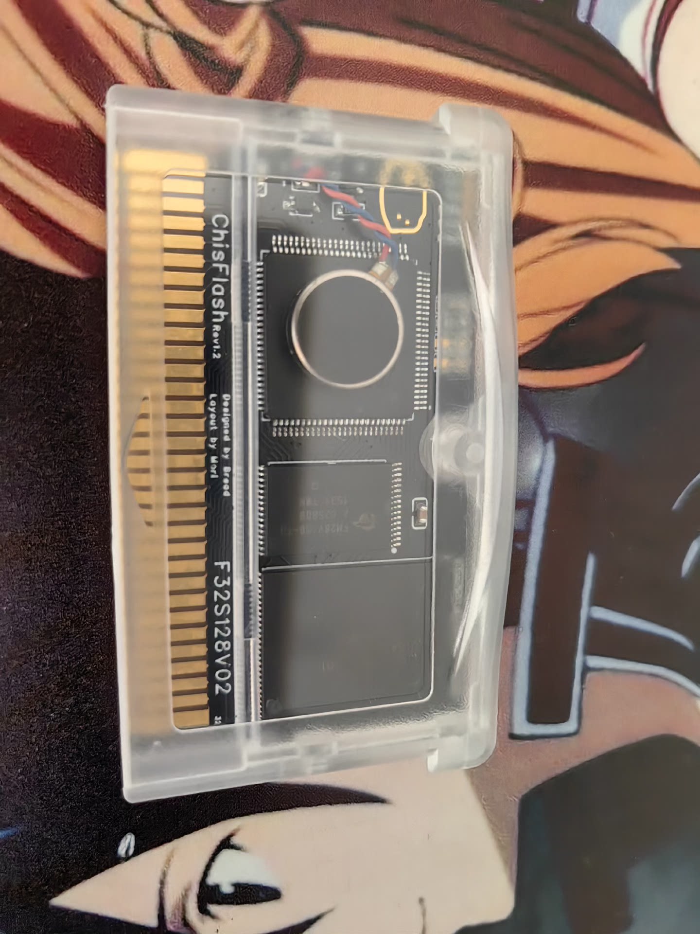 Game Boy Cartridge Holder - ChisFlash V1.2 FRAM ランブルカートリッジ - ゲームボーイアドバンス