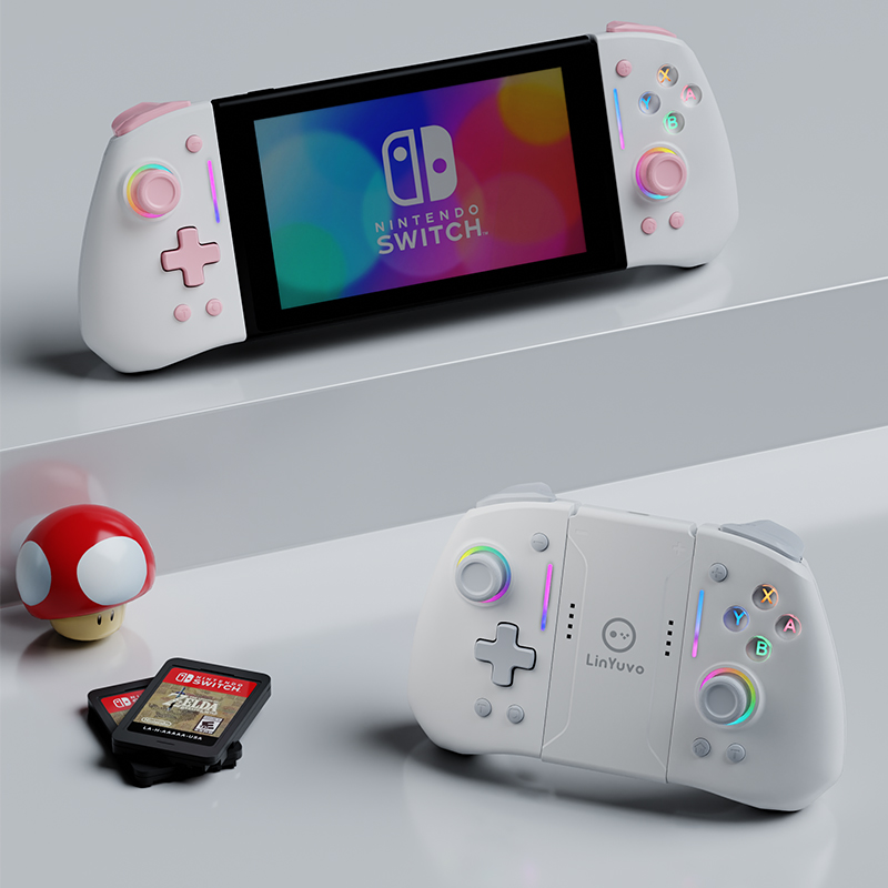 Nes Controller Usb - LinYuvo スプリットワイヤレスゲームパッド ニンテンドースイッチ用 自動ウェイクアップ ホール効果コントローラー ジョイコン/スイッチOLED/iOS/Type-C対応