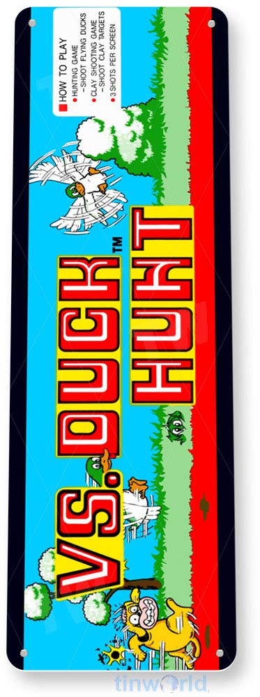古典的なゲームコンソールのブリキの看板,ダックハント,マーキ - Retro Gaming Shops のレビューと価格