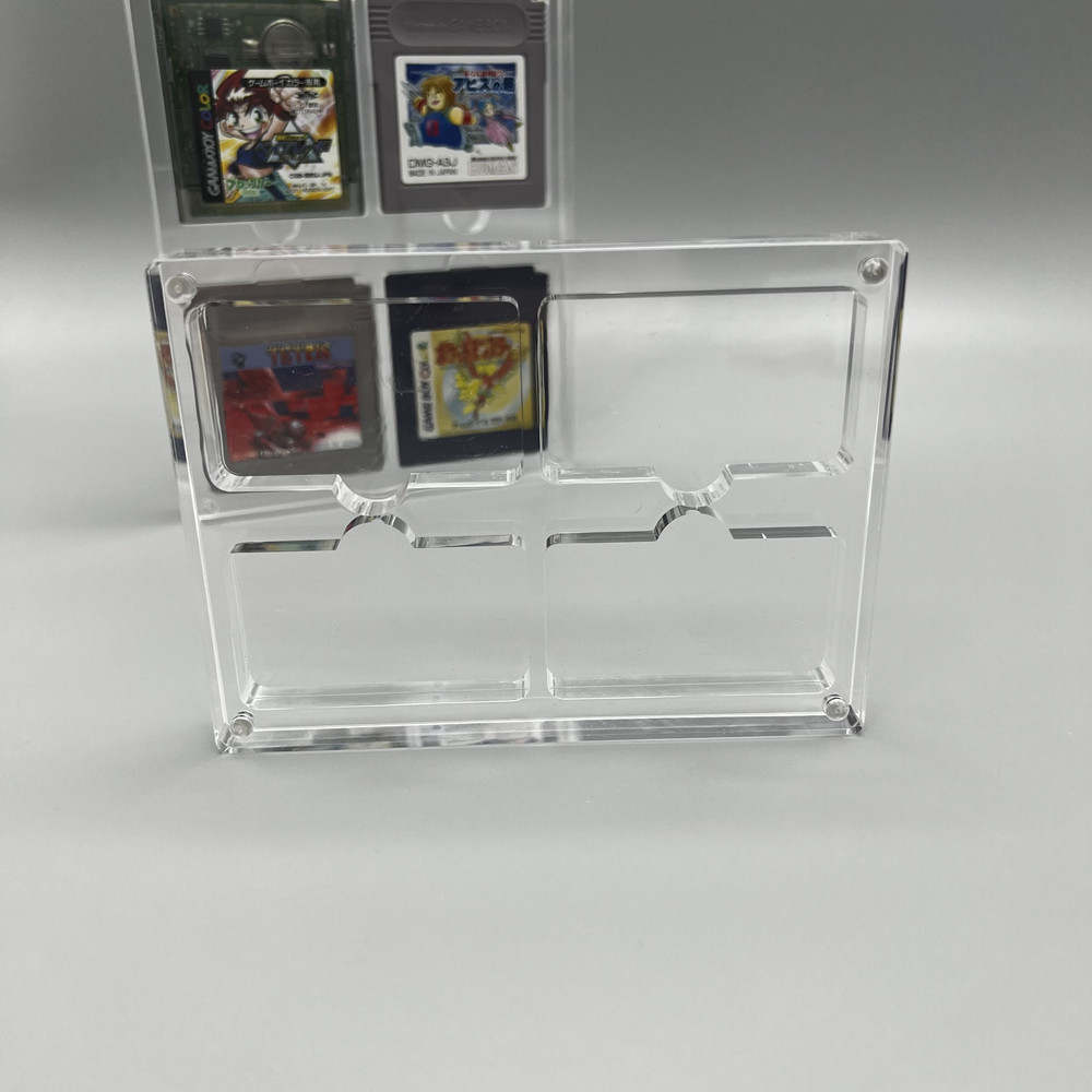 高透明アクリル磁気吸引カバーゲーム収納ボックスハードシェルカ - Game Boy Cartridge Holder のレビューと価格