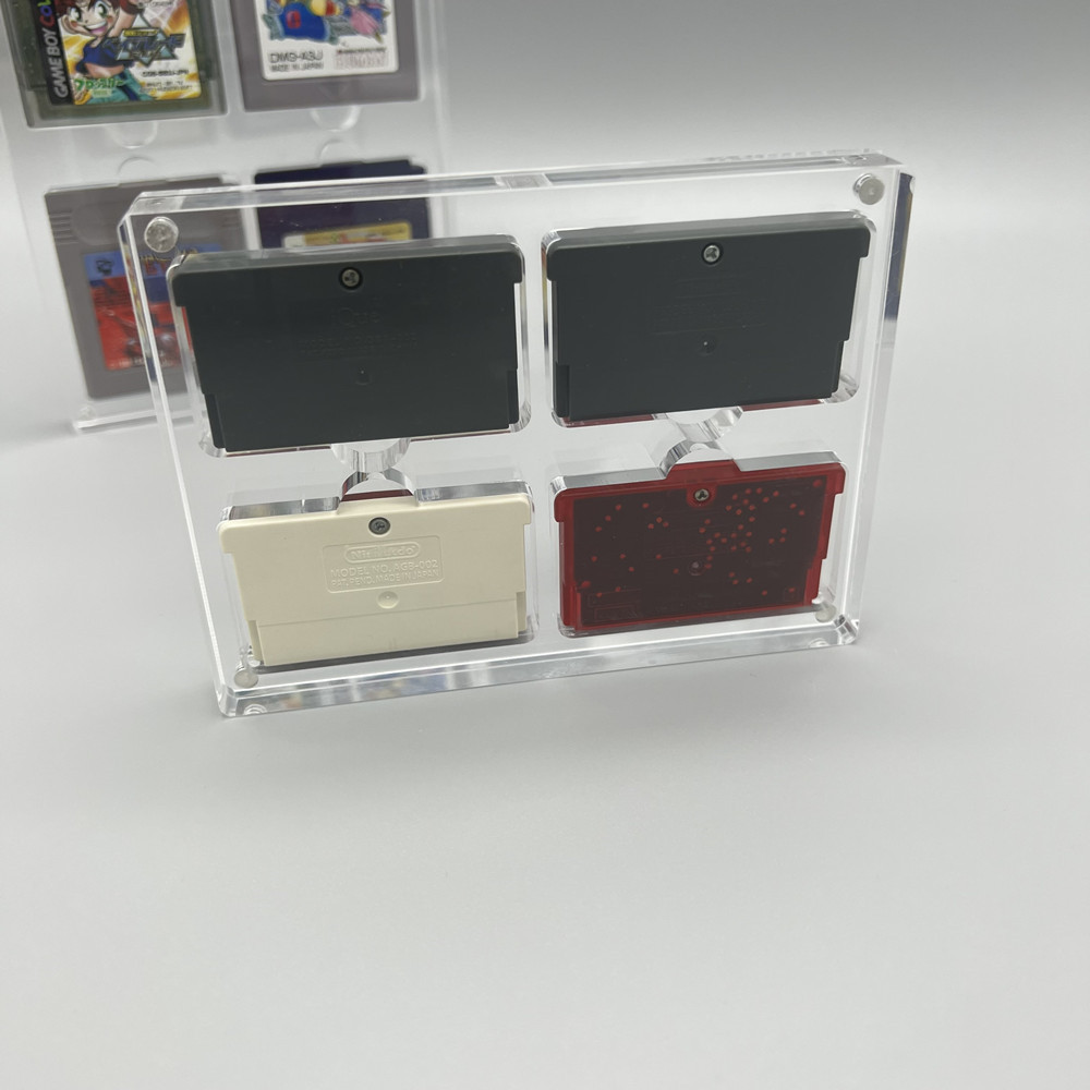 高透明アクリル磁気吸引カバーゲーム収納ボックスハードシェルカ - Game Boy Cartridge Holder のレビューと価格