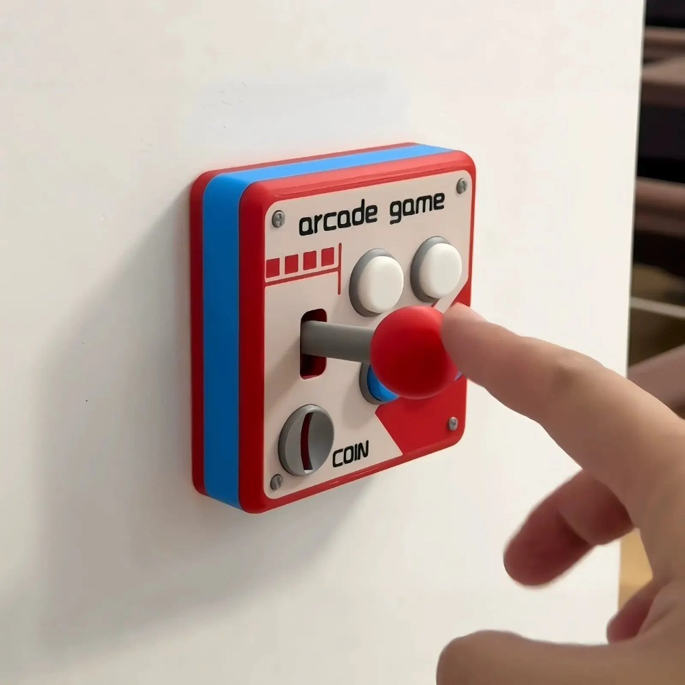 レトロアーケードジョイスティックスイッチプレートカバー、パン - Retro Gaming Room のレビューと価格