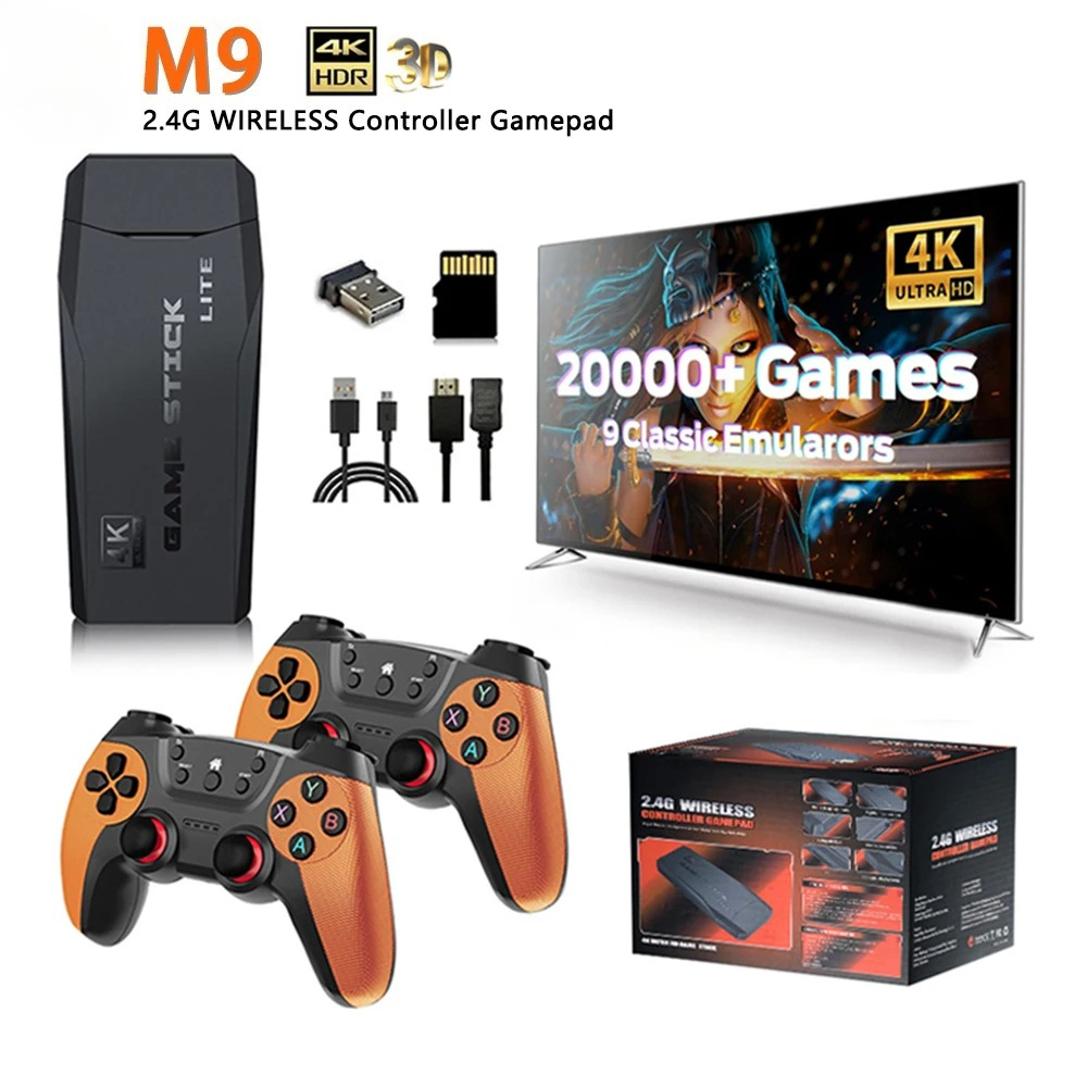 M9ビデオゲームコンソール 4K 20000ゲーム 2.4G - Retro Gaming Mister のレビューと価格
