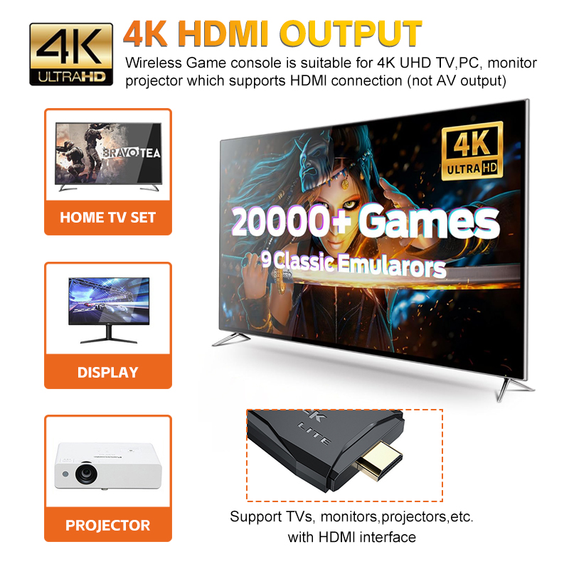 M9ビデオゲームコンソール 4K 20000ゲーム 2.4G - Retro Gaming Mister のレビューと価格