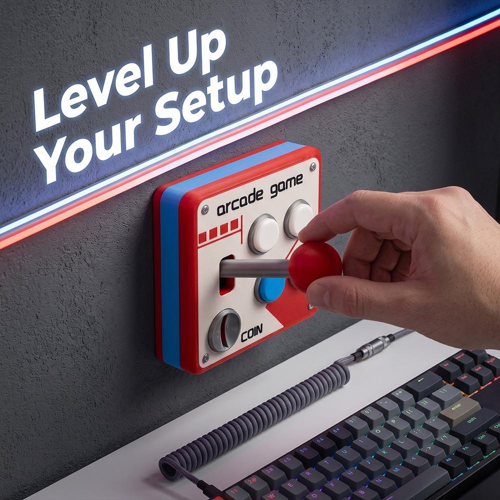 3D プリントレトロアーケードスイッチパネル 86 タイプ壁 - Retro Gaming Room のレビューと価格