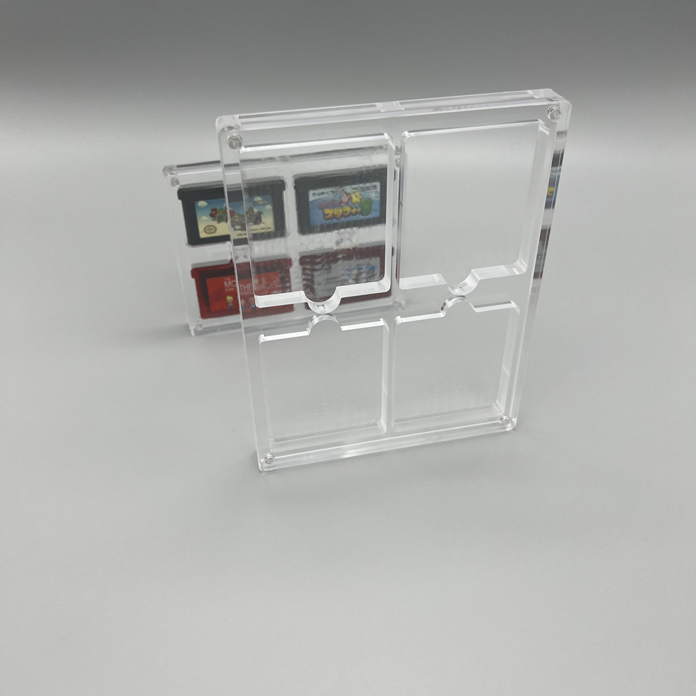 高透明アクリル製マグネット式吸着カバー ゲーム収納ボックス  - Game Boy Cartridge Holder のレビューと価格