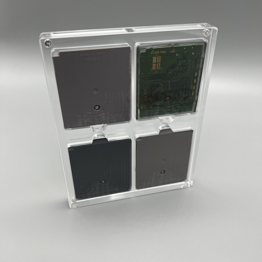 高透明アクリル製マグネット式吸着カバー ゲーム収納ボックス  - Game Boy Cartridge Holder のレビューと価格