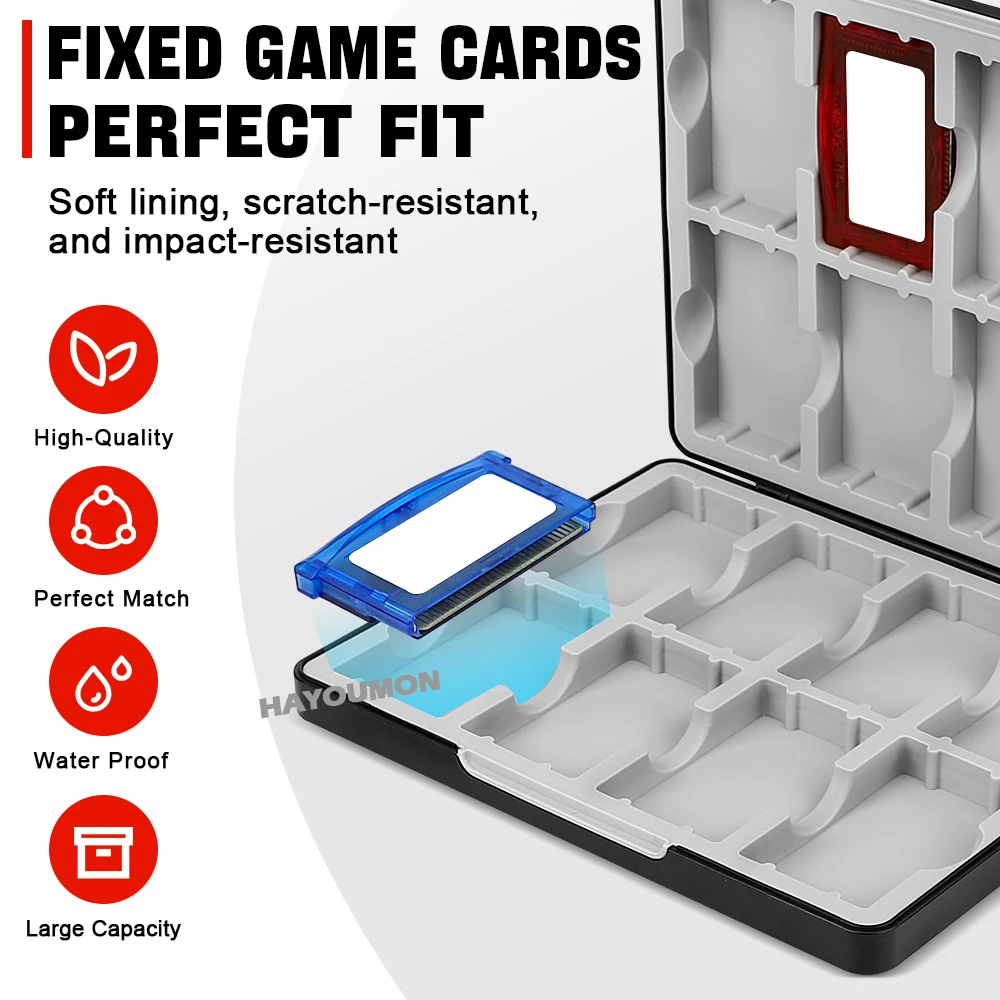 8-in-1 磁気ゲームカートリッジ収納ケース GB/GBC - Game Boy Cartridge Holder のレビューと価格