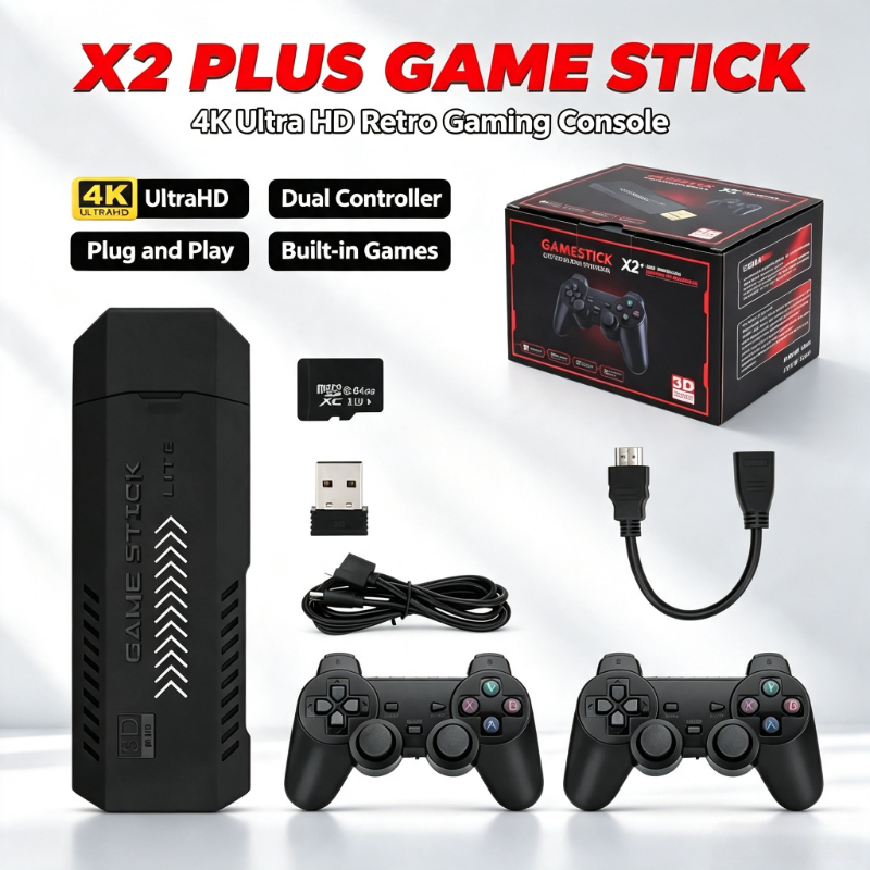 X2Plus レトロ4K 3D HDゲームスティック テレビ - Retro Gaming Mister のレビューと価格