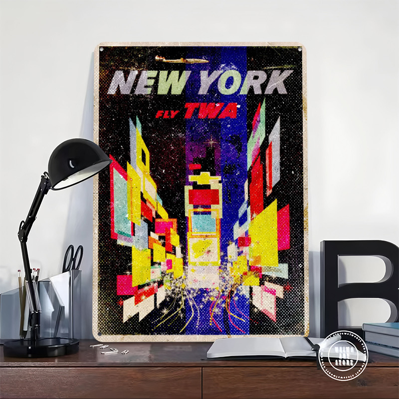 ニューヨーク・フライTWAブリキポスターカスタマイズ可能なウ - Retro Gaming York のレビューと価格